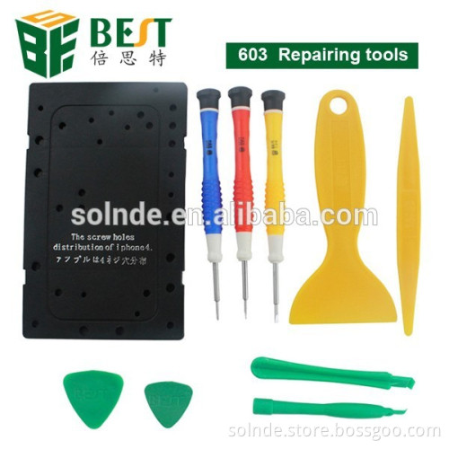 BEST BST--603 disassemble tool kit slotted-2.0 Pentalobe0.8 PH000 screwdriver spudger pry picks cell phone repair tool kits